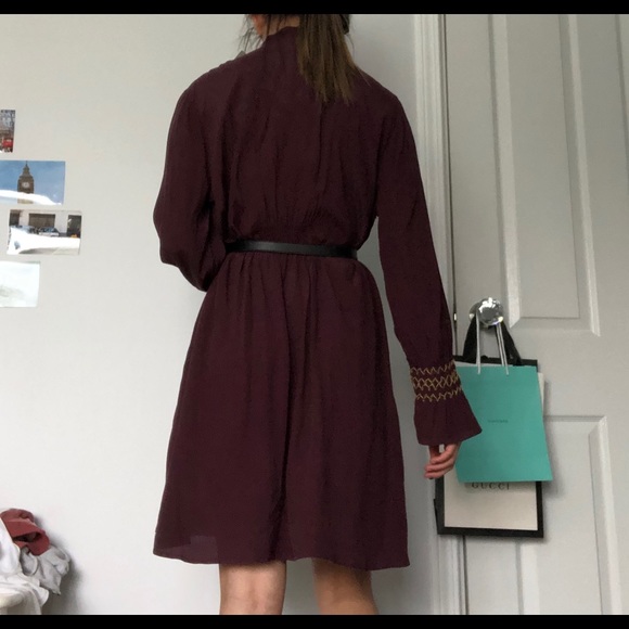BNWT CHARLI UK Burgundy Dress - Picture 3 of 5
